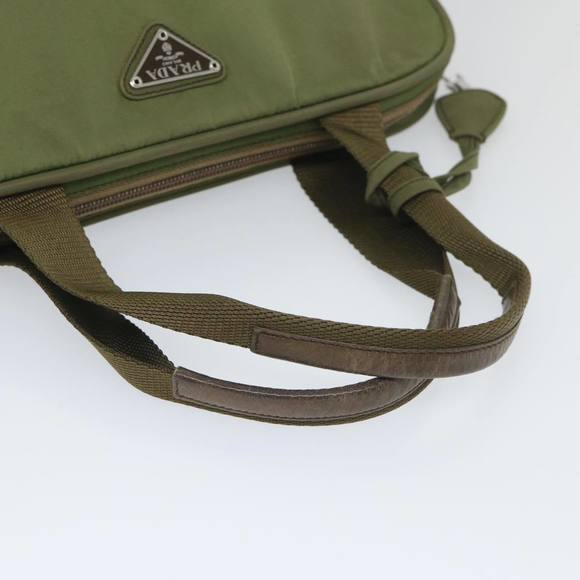 PRADA Hand Bag Nylon Khaki Auth 57260 - Picture 7 of 16